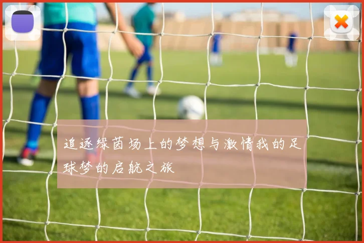 追逐绿茵场上的梦想与激情我的足球梦的启航之旅
